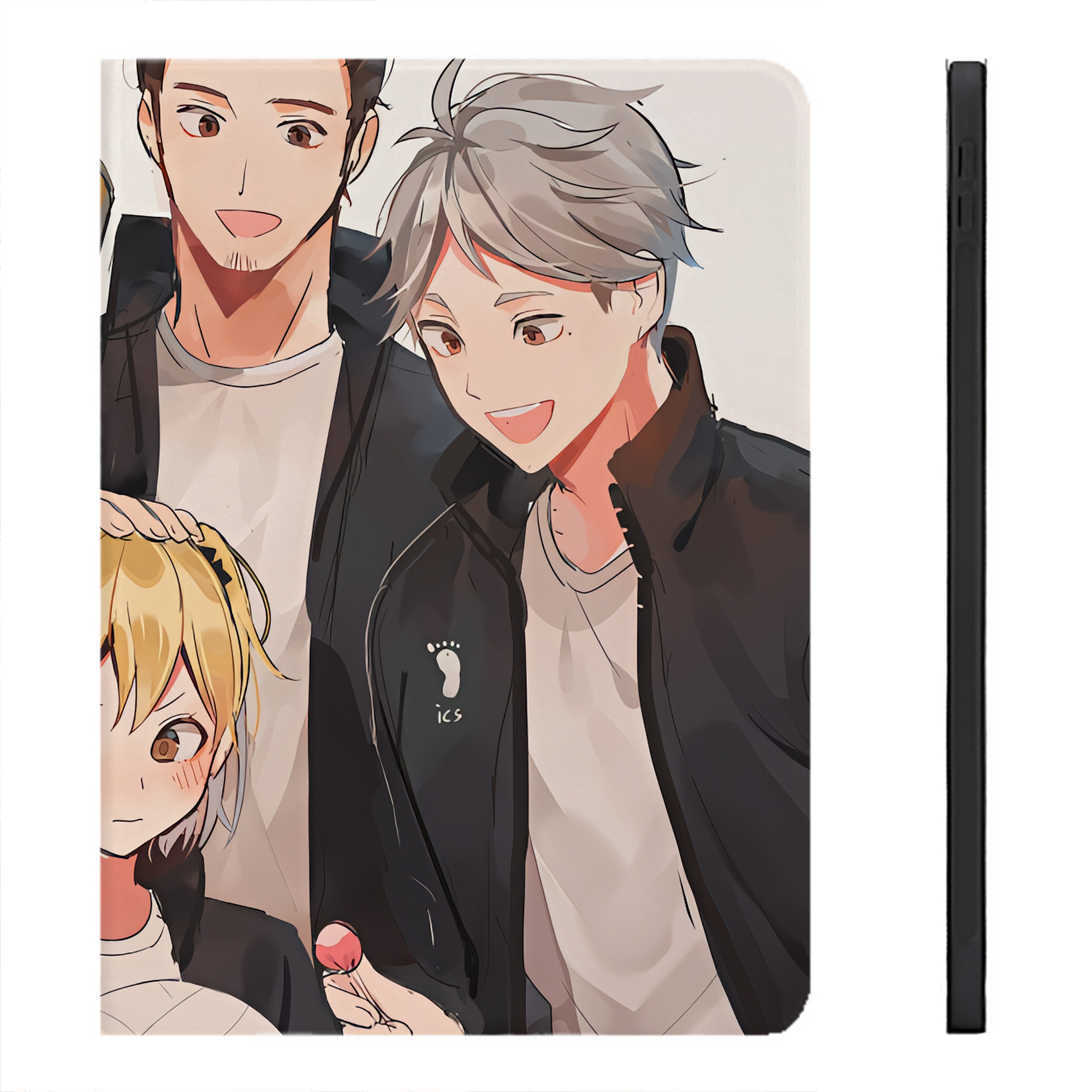 （画像用） ハイキュー!! Haikyu!! IPadケース ペンホルダー付き ブックスタイルデザイン